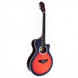 C331.646EQSB  Guitarra Electroacustica Baffin Mini Jumbo tipo APX  SUNBURST