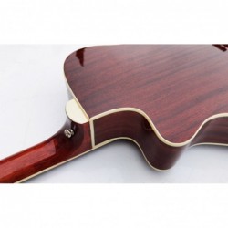 C331.646EQSB  Guitarra Electroacustica Baffin Mini Jumbo tipo APX  SUNBURST