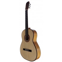 Antonio de Toledo ATF-17B – Guitarra Flamenca Blanca de Cipres en Brillo y Color Natural