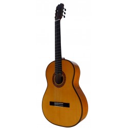 ATF-17BA (Ambar) Antonio De Toledo Guitarra Flamenca Blanca de Cipres - Acabado Brillo y Color Miel