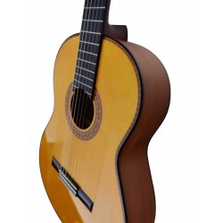 ATF-17BA (Ambar) Antonio De Toledo Guitarra Flamenca Blanca de Cipres - Acabado Brillo y Color Miel