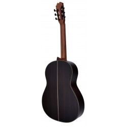 ATF-17NA (Ambar) Antonio De Toledo Guitarra Flamenca Negra de Palosanto - Acabado Brillo y Color Miel