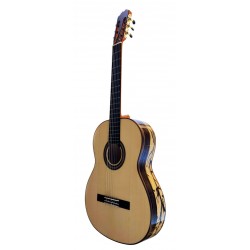 Jose Rincon MF7 Guitarra Flamenca de Ebano Blanco y Tapa Maciza