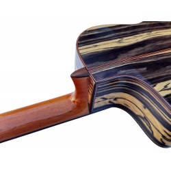 Jose Rincon MF7 CE Guitarra Flamenca de Ebano Blanco con Cutaway y Previo Double MD100