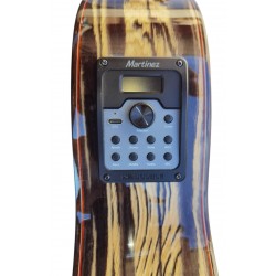 Jose Rincon MF7 CE Guitarra Flamenca de Ebano Blanco con Cutaway y Previo Double MD100