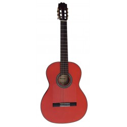Jose Rincon MR3 Guitarra Flamenca Roja de Tapa Maciza y fondo y aros de Cipres