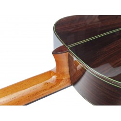 Jose Rincon MR5 Guitarra Flamenca Roja de Tapa Maciza y fondo y aros de Palosanto