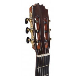 Jose Rincon MR5 Guitarra Flamenca Roja de Tapa Maciza y fondo y aros de Palosanto