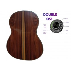 Antonio De Toledo Modelo F17 EQ Negra de Santos con EQ Double OS1 Con Cutaway ATF-17SE CUT