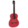 C320.590PF Roja Guitarra Flamenca Vicente Tatay - Fondo de palosanto de Mexico y Tapa Maciza - Acabado Brillo Teñida de Rojo