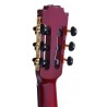 C320.590PF Roja Guitarra Flamenca Vicente Tatay - Fondo de palosanto de Mexico y Tapa Maciza - Acabado Brillo Teñida de Rojo