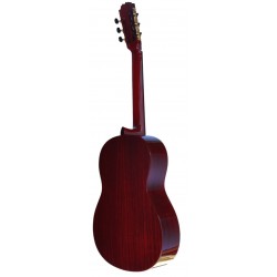 C320.590PF Roja Guitarra Flamenca Vicente Tatay - Fondo de palosanto de Mexico y Tapa Maciza - Acabado Brillo Teñida de Rojo
