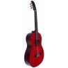 C320.590PF Roja Guitarra Flamenca Vicente Tatay - Fondo de palosanto de Mexico y Tapa Maciza - Acabado Brillo Teñida de Rojo