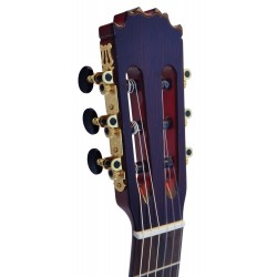 C320.590PF Roja Guitarra Flamenca Vicente Tatay - Fondo de palosanto de Mexico y Tapa Maciza - Acabado Brillo Teñida de Rojo