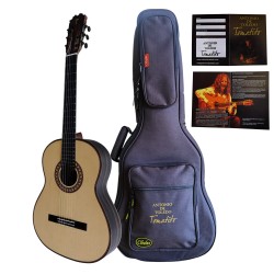 Antonio de Toledo • Modelo Tomatito Almeria Natural Guitarra Flamenca Negra de Palo Santo de Patagonia