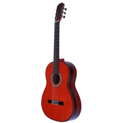 Antonio de Toledo • Modelo Tomatito Almeria ROJA Guitarra Flamenca Negra de Palo Santo de Patagonia