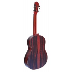 Antonio de Toledo • Modelo Tomatito Almeria ROJA Guitarra Flamenca Negra de Palo Santo de Patagonia