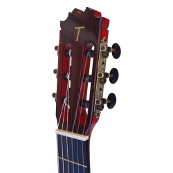 Antonio de Toledo • Modelo Tomatito Almeria ROJA Guitarra Flamenca Negra de Palo Santo de Patagonia