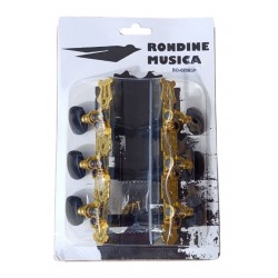 Clavijero Clasica con Lira Bañado en oro BO-020B3P