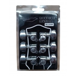 Clavijero 3+3 para guitarra Acustica Cromado AL-016P