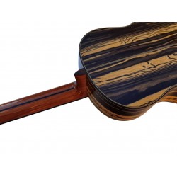 Antonio De Toledo Modelo ATF-17EB CUT con Cutaway y Previo Double OS1 Guitarra Flamenca de Ebano Blanco