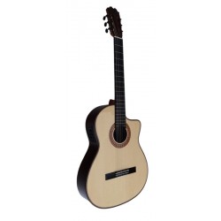 Antonio De Toledo Modelo F17 EQ Negra de Palo Santo con EQ DOUBLE OS1 Con Cutaway ATF-17NE CUT