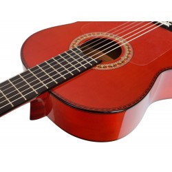 Vicente Tatay Tomas Modelo Pepe Habichuela ROJA • Guitarra Flamenca de Cipres con Tapa de Cedro