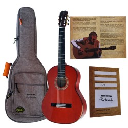 Vicente Tatay Tomas Modelo Pepe Habichuela ROJA • Guitarra Flamenca de Cipres con Tapa de Cedro