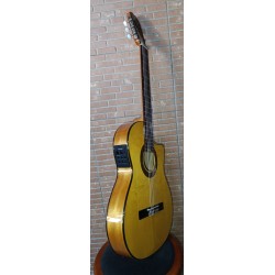 OUTLET - TAPA RAJADA REPARADA - C320.590CE ESTRECHA Guitarra Flamenca Vicente Tatay Tapa Maciza - Amplificada Fishman PSY-301