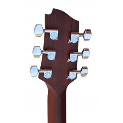 Egmond AV-52 Burst – Guitarra Acústica Parlour con Tapa Maciza de Abeto y acabado Sun Busrst