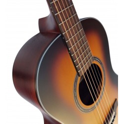 Egmond AV-52 Burst – Guitarra Acústica Parlour con Tapa Maciza de Abeto y acabado Sun Busrst