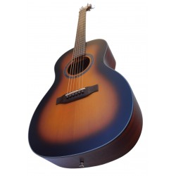 Egmond AV-52 Burst – Guitarra Acústica Parlour con Tapa Maciza de Abeto y acabado Sun Busrst
