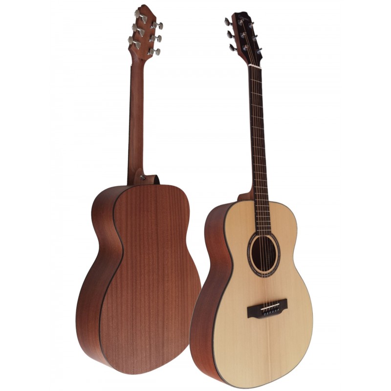 Egmond AV-53 – Guitarra Acústica Mini Jumbo con Tapa Maciza de Abeto