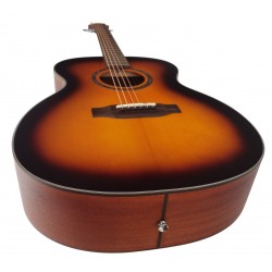 Egmond AV-53 Burst – Guitarra Acústica Mini Jumbo con Tapa Maciza de Abeto y Acabado Sunburst