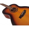 Egmond AV-53 Burst – Guitarra Acústica Mini Jumbo con Tapa Maciza de Abeto y Acabado Sunburst
