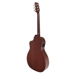 Egmond AV-52CE – Guitarra Electroacustica Parlour con Cutaway, Tapa Maciza de Abeto y Previo Fishman Presys II