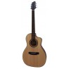 Egmond AV-52CE – Guitarra Electroacustica Parlour con Cutaway, Tapa Maciza de Abeto y Previo Fishman Presys II