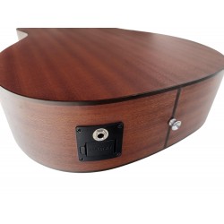 Egmond AV-52CE – Guitarra Electroacustica Parlour con Cutaway, Tapa Maciza de Abeto y Previo Fishman Presys II