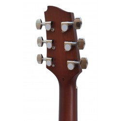 Egmond AV-53CE Burst – Guitarra Electroacústica Mini Jumbo con Cutaway, Tapa Maciza de Abeto y Acabado Sunburst