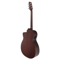 Egmond AV-53CE – Guitarra Electroacústica Mini Jumbo con Cutaway, Tapa Maciza de Abeto y Previo Fishman Presys II