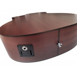 Egmond AV-53CE – Guitarra Electroacústica Mini Jumbo con Cutaway, Tapa Maciza de Abeto y Previo Fishman Presys II