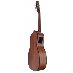 Egmond PC26N FE – Guitarra Electroacústica Parlour con Tapa Maciza de Cedro y Previo Fishman PSY-301