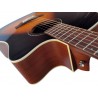 Egmond AV-61DCE Burst – Guitarra Electroacústica Dreadnought con Cutaway, Tapa Maciza de Sapeli y Previo Fishman Presys II
