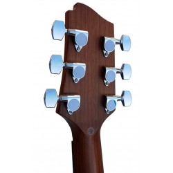Egmond AV-61DCE Burst – Guitarra Electroacústica Dreadnought con Cutaway, Tapa Maciza de Sapeli y Previo Fishman Presys II
