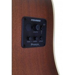 Egmond AV-61DCE Burst – Guitarra Electroacústica Dreadnought con Cutaway, Tapa Maciza de Sapeli y Previo Fishman Presys II