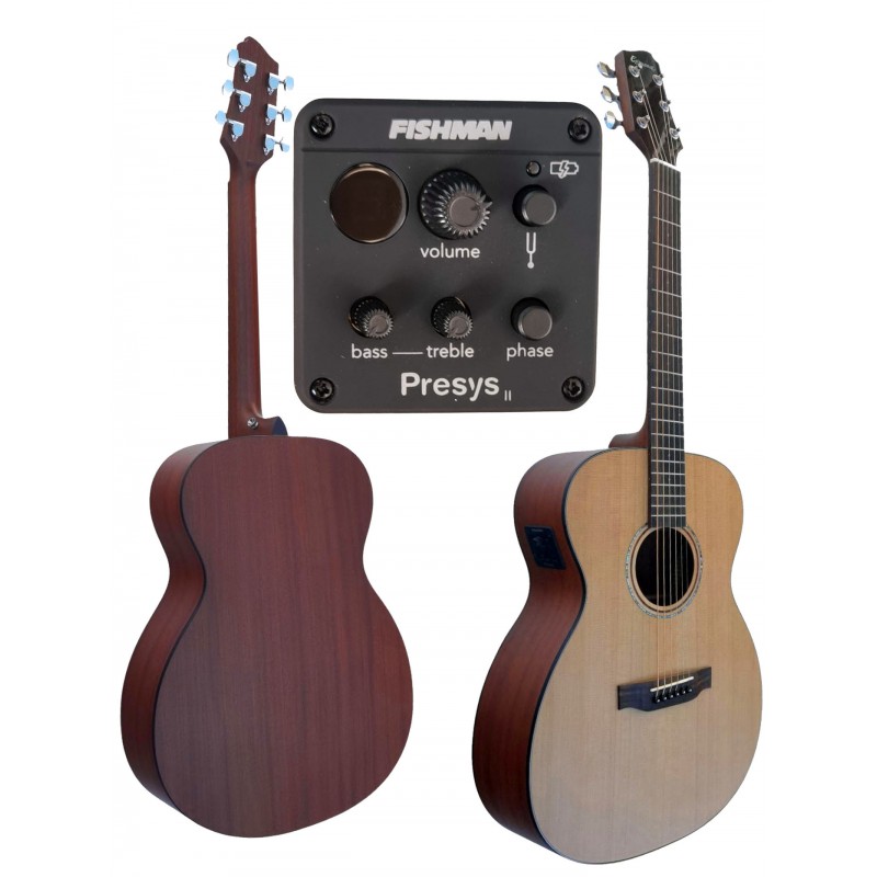 Egmond AV-62OME – Guitarra Electroacústica Grand Auditorium con Tapa Maciza y Previo Fishman Presys II