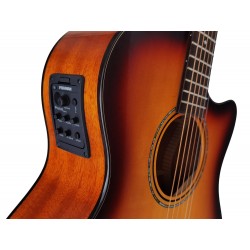 Egmond OM26SCE – Guitarra Acústica Toda Maciza OM con Cutaway y Previo Fishman PSY-301