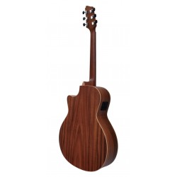 Egmond AV-64GACE SB – Guitarra Electroacústica Grand Auditorium con Cutaway Tapa Maciza de Ovangkol y Previo Fishman Presys II