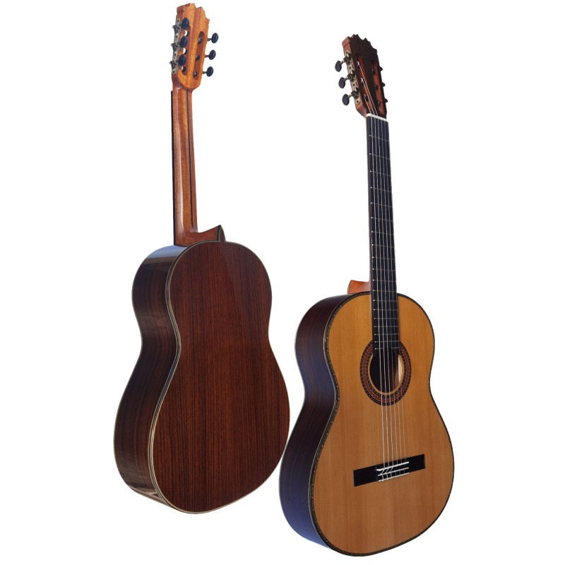 Antonio de Toledo serie José Rincón JR-5C – Guitarra Clásica Tapa Maciza de Cedro y Palosanto