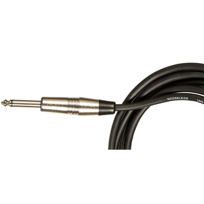 Cable Jack 6 Metros para Guitarra Jack-Jack Macho Recto de PVC Negro IC-1005 / 6 M